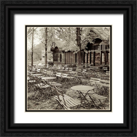 Paris - 18 Black Ornate Wood Framed Art Print with Double Matting by Blaustein, Alan