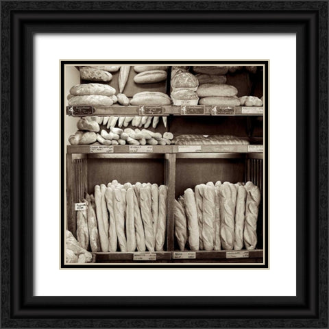 Marketplace - 35 Black Ornate Wood Framed Art Print with Double Matting by Blaustein, Alan