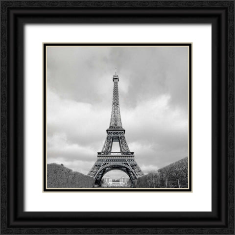 Tour Eiffel - 17 Black Ornate Wood Framed Art Print with Double Matting by Blaustein, Alan