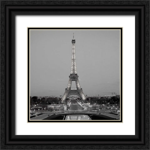 Tour Eiffel - 7 Black Ornate Wood Framed Art Print with Double Matting by Blaustein, Alan