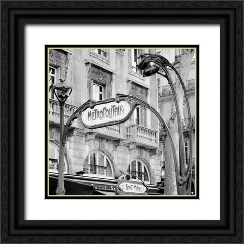 Metropolitain Paris - 2 Black Ornate Wood Framed Art Print with Double Matting by Blaustein, Alan