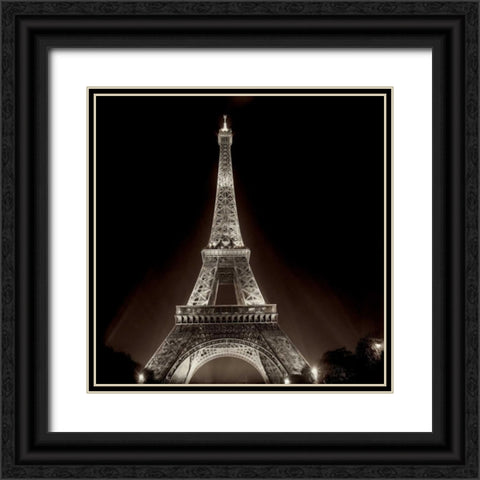 Tour Eiffel - 2 Black Ornate Wood Framed Art Print with Double Matting by Blaustein, Alan