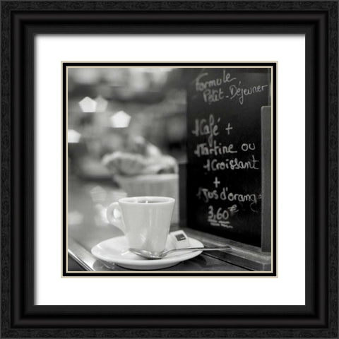 Cafe, Champs Black Ornate Wood Framed Art Print with Double Matting by Blaustein, Alan