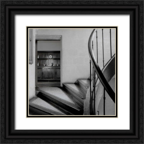 Chateau - 4 Black Ornate Wood Framed Art Print with Double Matting by Blaustein, Alan