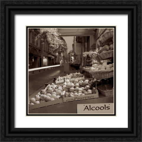 Marketplace - 3 Black Ornate Wood Framed Art Print with Double Matting by Blaustein, Alan