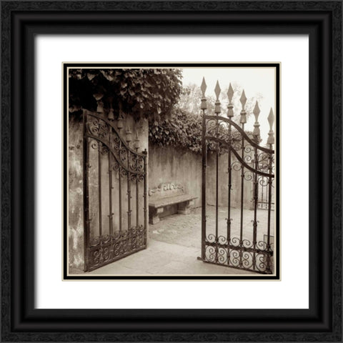 Avignon - 1 Black Ornate Wood Framed Art Print with Double Matting by Blaustein, Alan