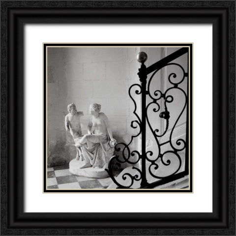 Chateau - 1 Black Ornate Wood Framed Art Print with Double Matting by Blaustein, Alan