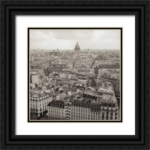 Above Paris - 24 Black Ornate Wood Framed Art Print with Double Matting by Blaustein, Alan