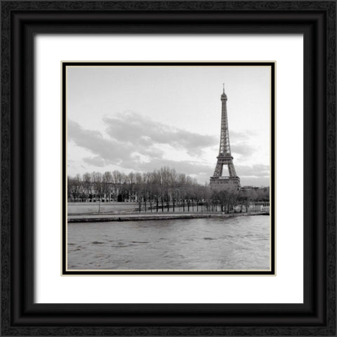 Tour Eiffel - 6 Black Ornate Wood Framed Art Print with Double Matting by Blaustein, Alan