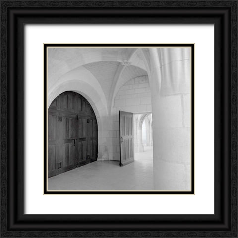 Amboise - 1 Black Ornate Wood Framed Art Print with Double Matting by Blaustein, Alan