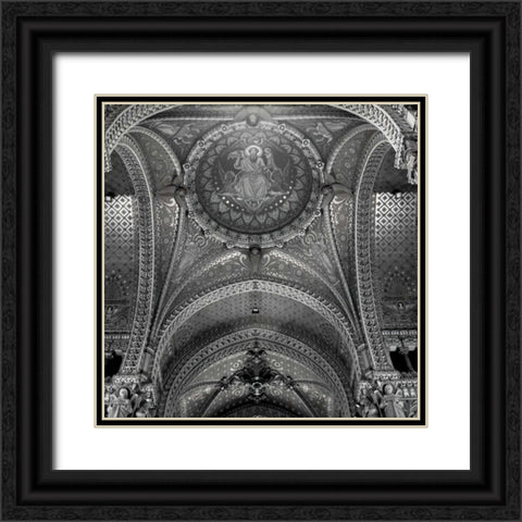 Lyon - 1 Black Ornate Wood Framed Art Print with Double Matting by Blaustein, Alan