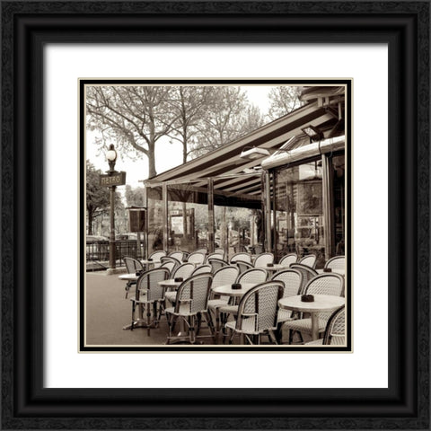 Paris - 5 Black Ornate Wood Framed Art Print with Double Matting by Blaustein, Alan