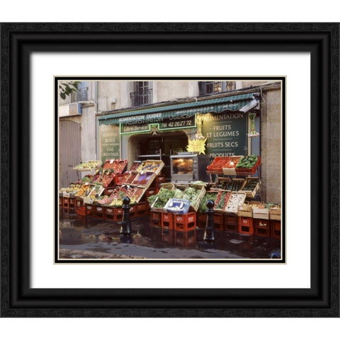 Marketplace - 42 Black Ornate Wood Framed Art Print with Double Matting by Blaustein, Alan