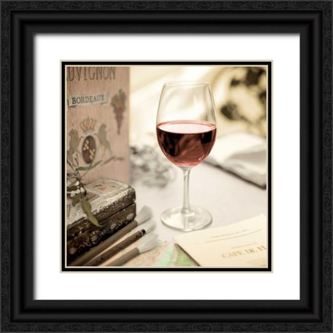 Bistro de Paris - 2 Black Ornate Wood Framed Art Print with Double Matting by Blaustein, Alan