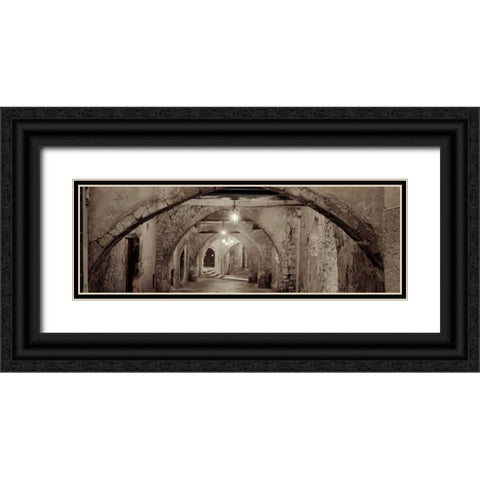 Passageway France - 1 Black Ornate Wood Framed Art Print with Double Matting by Blaustein, Alan