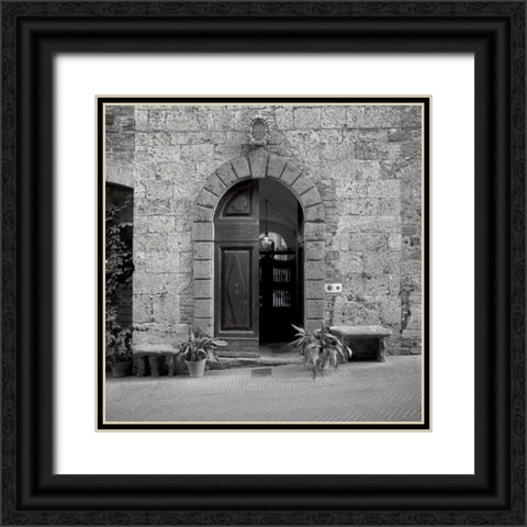 Tuscany - 1 Black Ornate Wood Framed Art Print with Double Matting by Blaustein, Alan