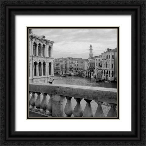 Venezia - 27 Black Ornate Wood Framed Art Print with Double Matting by Blaustein, Alan