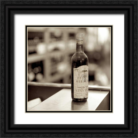 Tuscany Caffe - 3 Black Ornate Wood Framed Art Print with Double Matting by Blaustein, Alan