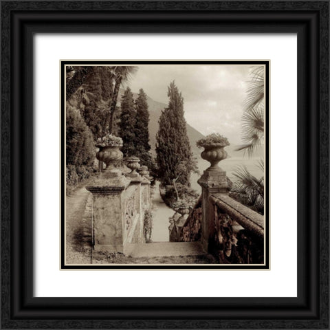 Lombardy - 8 Black Ornate Wood Framed Art Print with Double Matting by Blaustein, Alan