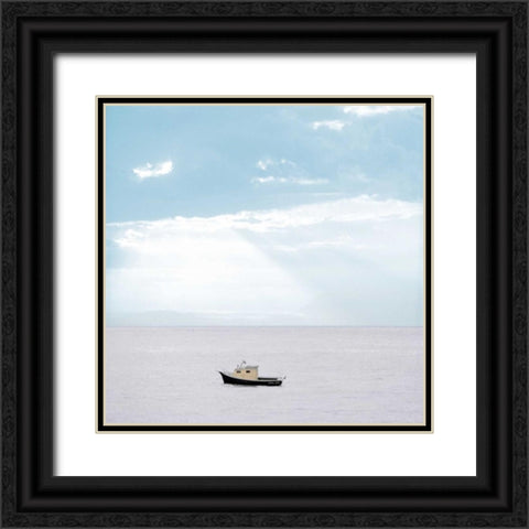 Lago Vista - 30 Black Ornate Wood Framed Art Print with Double Matting by Blaustein, Alan