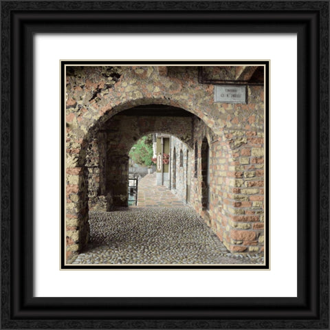 Lakeside Portal Black Ornate Wood Framed Art Print with Double Matting by Blaustein, Alan