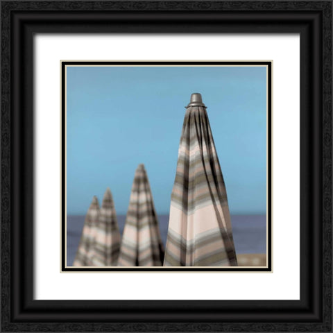 Grossetto Parasol  - 4 Black Ornate Wood Framed Art Print with Double Matting by Blaustein, Alan