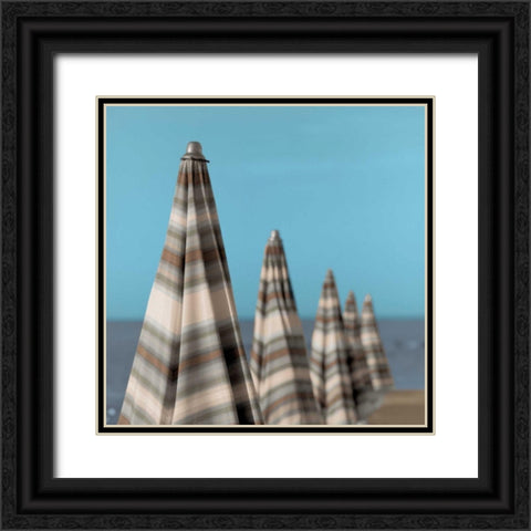 Grossetto Parasol - 3 Black Ornate Wood Framed Art Print with Double Matting by Blaustein, Alan