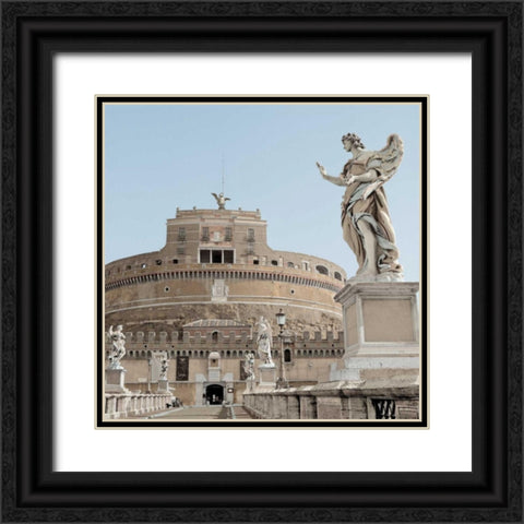 Castel SantAngelo - 1 Black Ornate Wood Framed Art Print with Double Matting by Blaustein, Alan