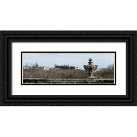 Veneto Giardini Pano - 1 Black Ornate Wood Framed Art Print with Double Matting by Blaustein, Alan
