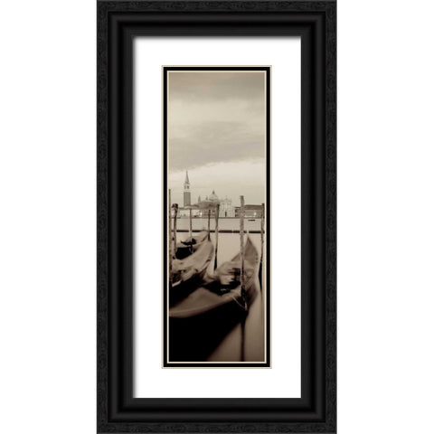 Venezia - 6 Black Ornate Wood Framed Art Print with Double Matting by Blaustein, Alan
