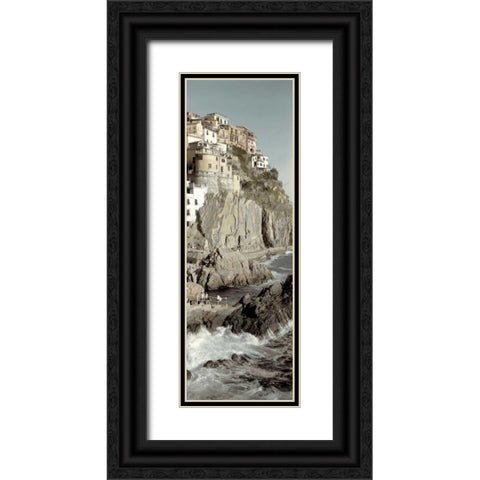Liguria - 5 Black Ornate Wood Framed Art Print with Double Matting by Blaustein, Alan