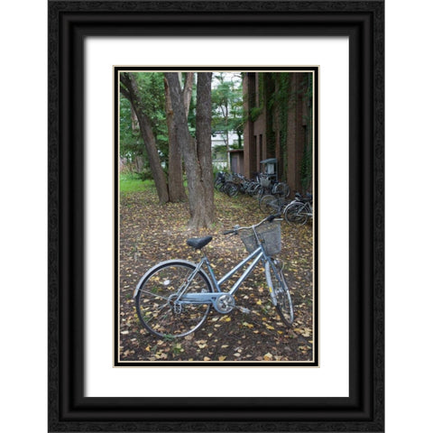 Japan Bicycle - 11 Black Ornate Wood Framed Art Print with Double Matting by Blaustein, Alan
