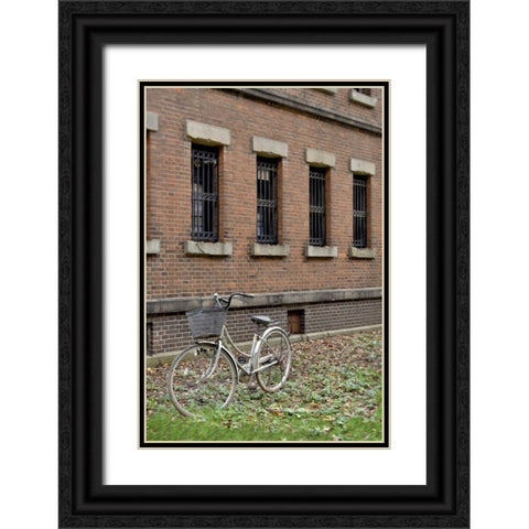 Japan Bicycle - 15 Black Ornate Wood Framed Art Print with Double Matting by Blaustein, Alan
