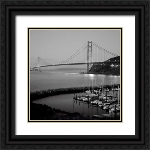 Golden Gate Bridge - 31 Black Ornate Wood Framed Art Print with Double Matting by Blaustein, Alan