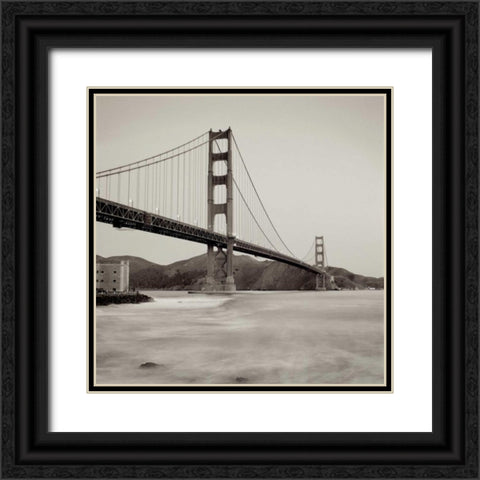 Golden Gate Bridge - 34 Black Ornate Wood Framed Art Print with Double Matting by Blaustein, Alan