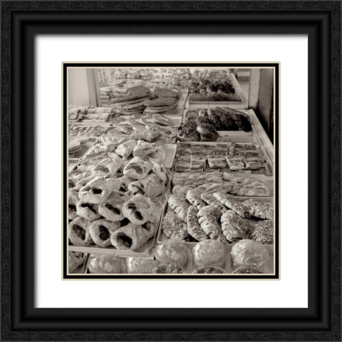 MaraÃ¢â‚¬â„¢s Caffe - 3 Black Ornate Wood Framed Art Print with Double Matting by Blaustein, Alan