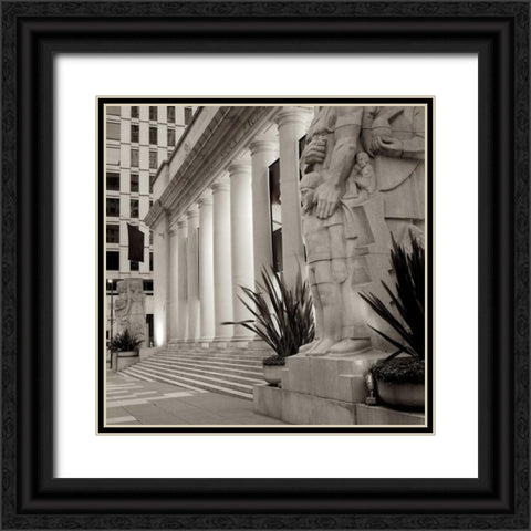 Stock Exchange - 3 Black Ornate Wood Framed Art Print with Double Matting by Blaustein, Alan