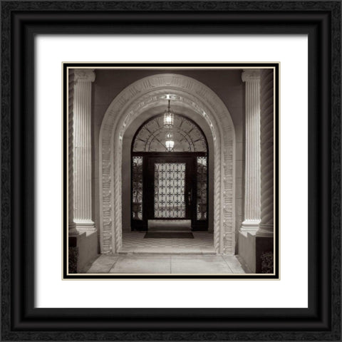 Broadway Portico - 2 Black Ornate Wood Framed Art Print with Double Matting by Blaustein, Alan