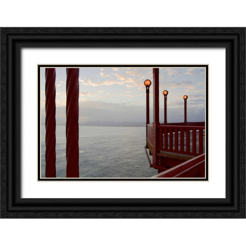 Golden Gate Bridge - 42 Black Ornate Wood Framed Art Print with Double Matting by Blaustein, Alan