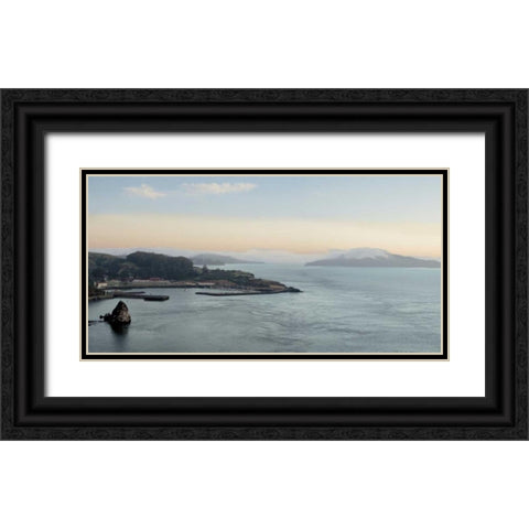 Bay Pano - 116 Black Ornate Wood Framed Art Print with Double Matting by Blaustein, Alan