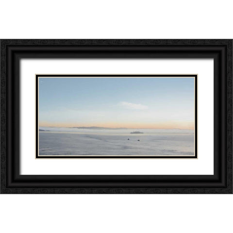 Bay Pano - 117 Black Ornate Wood Framed Art Print with Double Matting by Blaustein, Alan