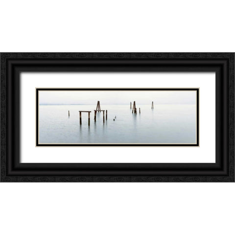 Antique Pier - 134 Black Ornate Wood Framed Art Print with Double Matting by Blaustein, Alan