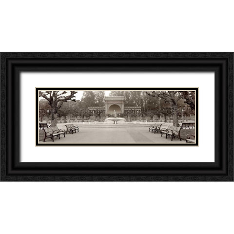 Golden Gate Park Pano - 2 Black Ornate Wood Framed Art Print with Double Matting by Blaustein, Alan