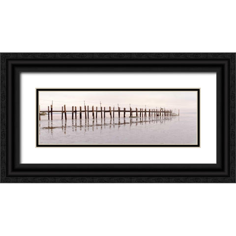 Antique Pier - 131 Black Ornate Wood Framed Art Print with Double Matting by Blaustein, Alan