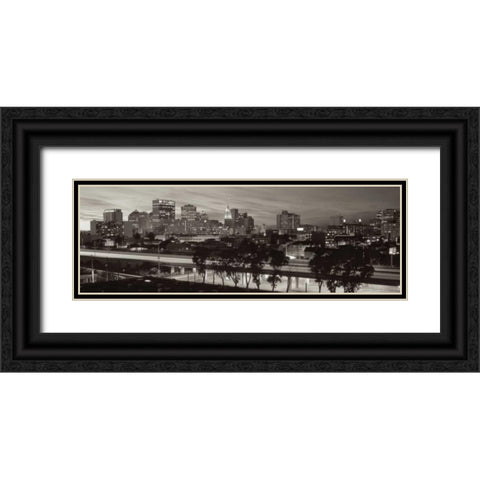 Oakland Pano - 1 Black Ornate Wood Framed Art Print with Double Matting by Blaustein, Alan