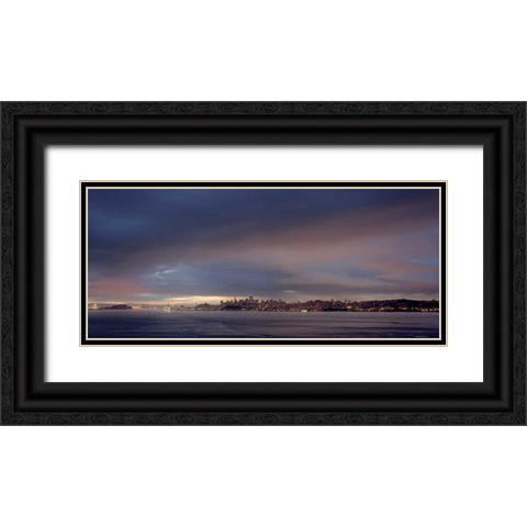 SF Skyline - 101 Black Ornate Wood Framed Art Print with Double Matting by Blaustein, Alan