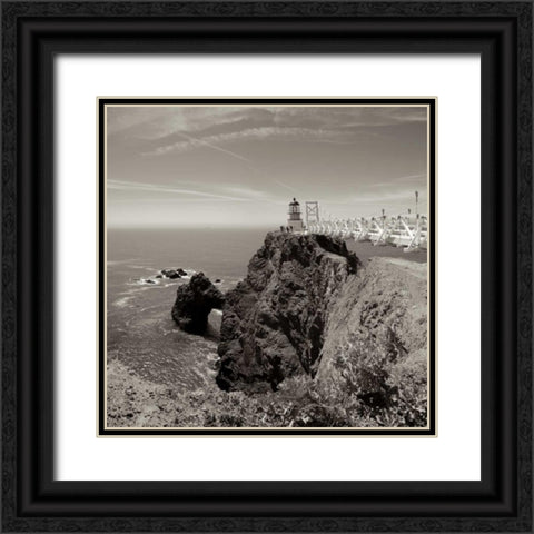 Point Bonita - 1 Black Ornate Wood Framed Art Print with Double Matting by Blaustein, Alan