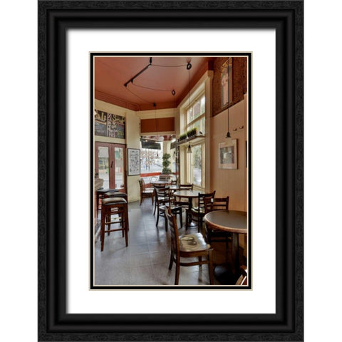 MarioÃ¢â‚¬â„¢s Cigar Store - 137 Black Ornate Wood Framed Art Print with Double Matting by Blaustein, Alan