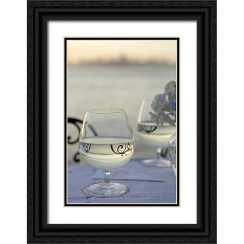 Dream Cafe Golden Gate Bridge - 81 Black Ornate Wood Framed Art Print with Double Matting by Blaustein, Alan