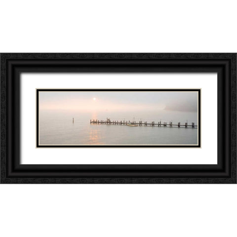 Antique Pier - 38 Black Ornate Wood Framed Art Print with Double Matting by Blaustein, Alan